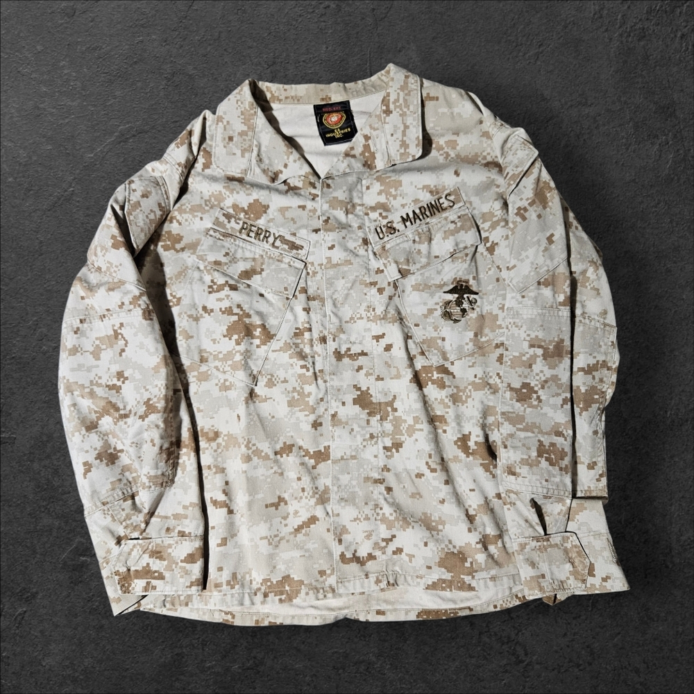 US‎ Marine Corps MCCUU Desert Marpat Blouse Jacket USMC Military Medium Short